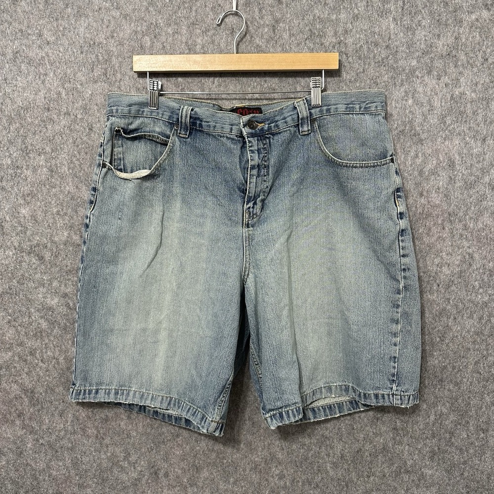 Vintage Anchor Blue Easy Y2K Baggy Mens Sz 40 Denim Shorts‎ 10" Inseam Jorts